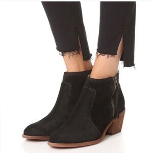 Madewell Janice Suede Ankle Booties Shoes